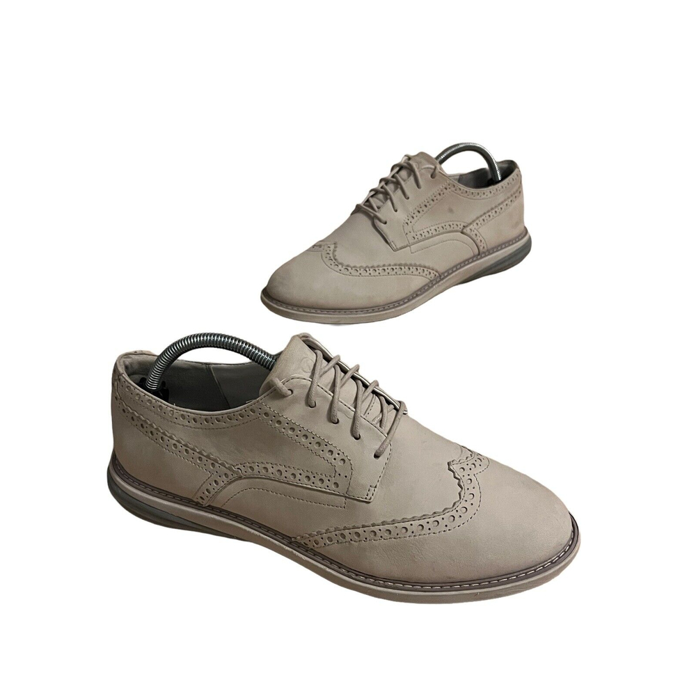 Cole Haan Grand OS Tan Suede Shoes Oxford W08472 Mens Size 8 1/2 B